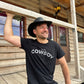 Modern COWBOY - Premium T-Shirt aus Bio-Baumwolle (Frontprint)