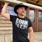 Born to Ride (grau) - Premium T-Shirt aus Bio-Baumwolle (Frontprint)