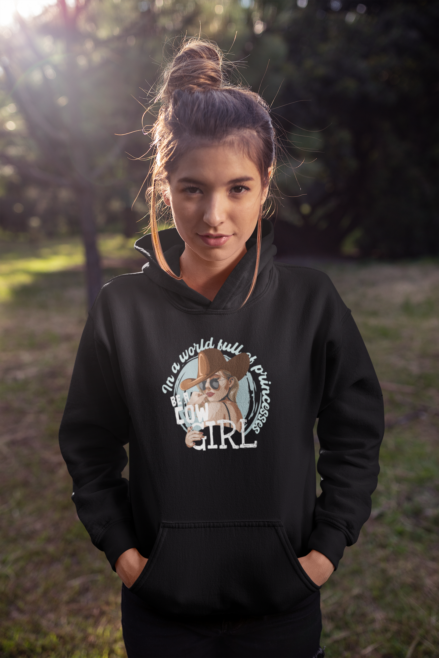 Be a Cowgirl - Oversized Hoodie (Frontprint)