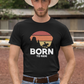 Born to Ride (Sun) - Premium T-Shirt aus Bio-Baumwolle (Frontprint)