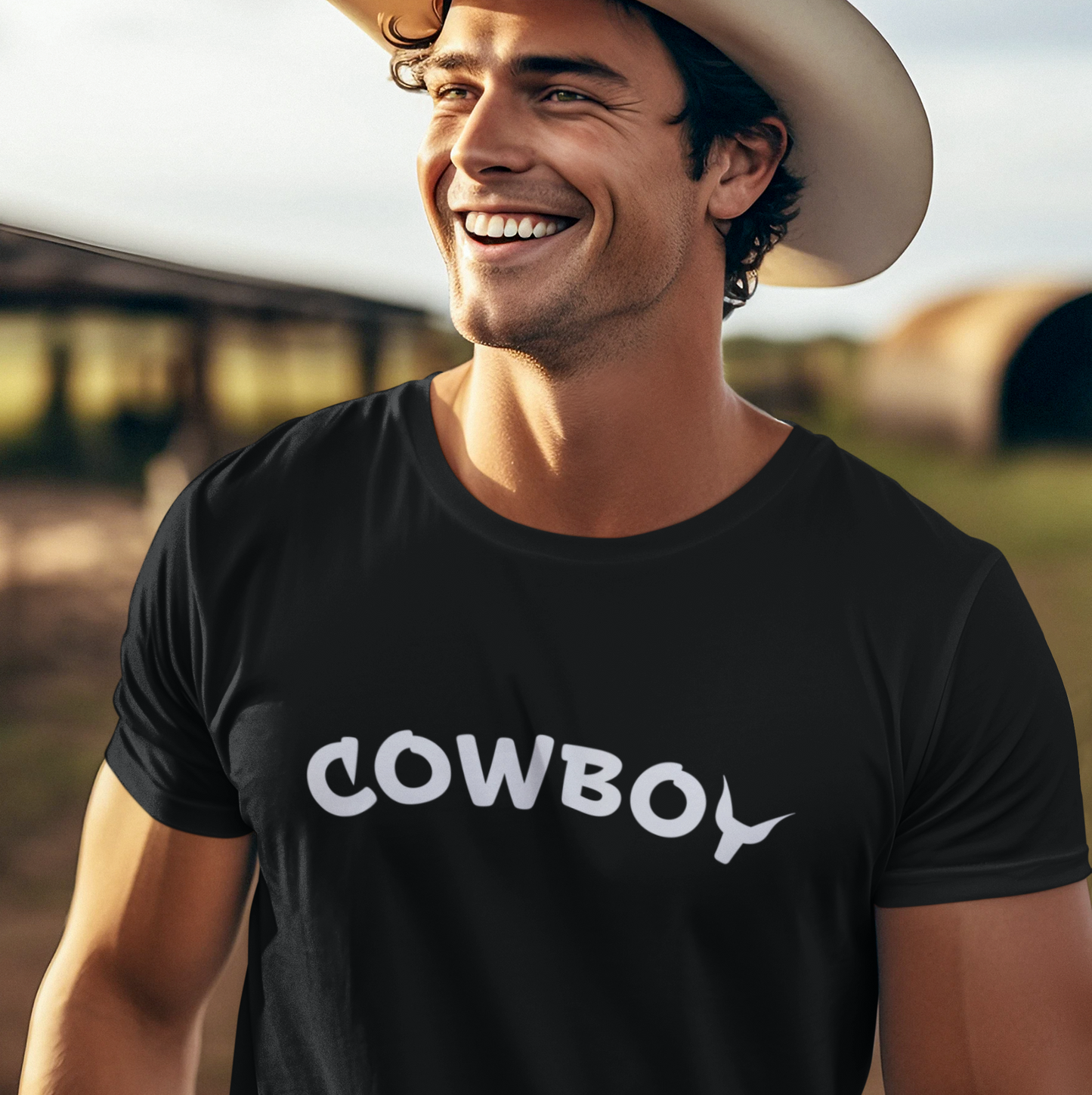 COWBOY 2 - Premium T-Shirt aus Bio-Baumwolle (Frontprint)