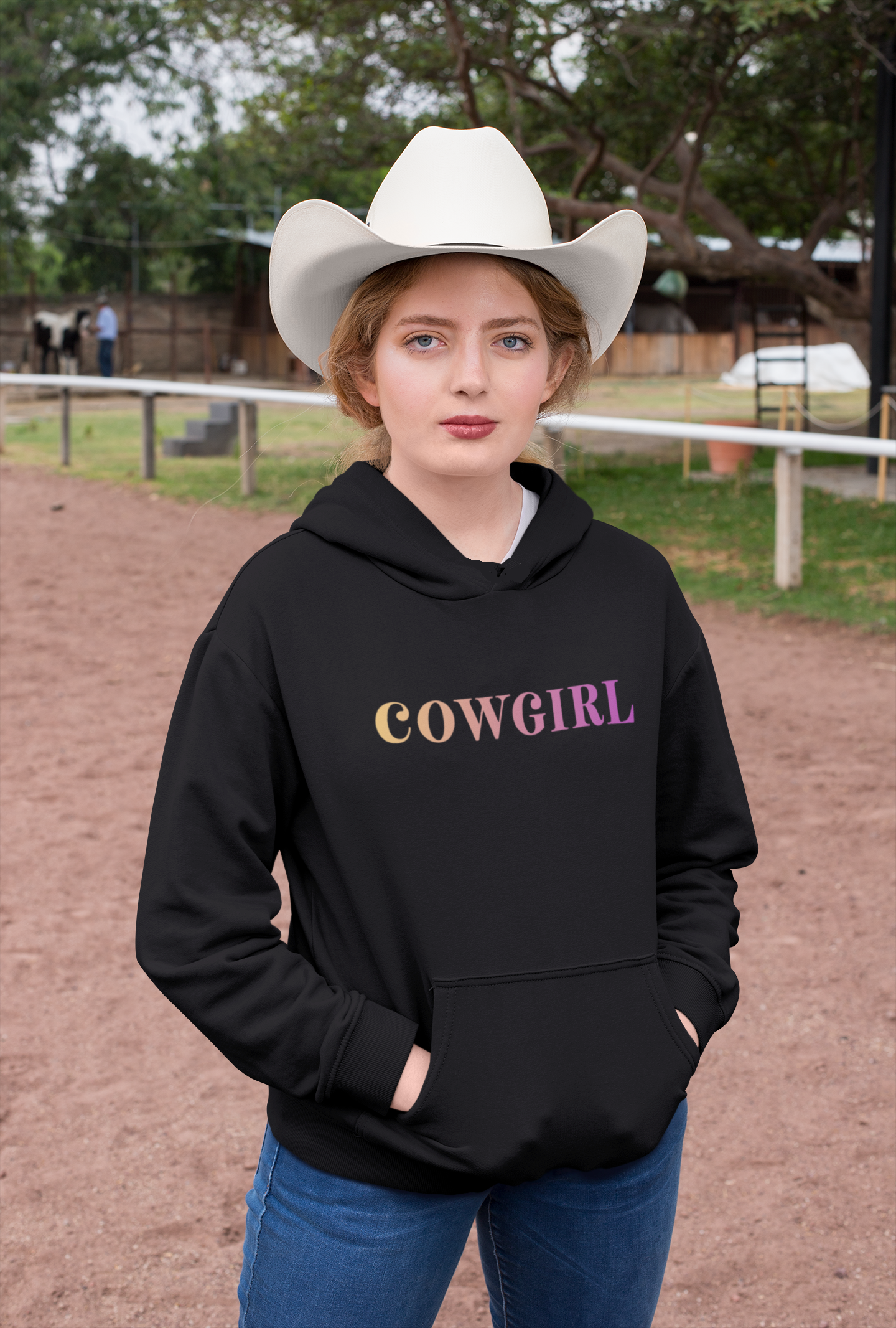 COWGIRL - Oversized Hoodie (Frontprint)