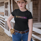 COWGIRL - Damen T-Shirt aus Bio-Baumwolle (Frontprint)