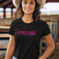 COWGIRL Pink - Damen T-Shirt aus Bio-Baumwolle (Frontprint)