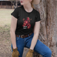 Cowgirl Power - Damen T-Shirt aus Bio-Baumwolle (Frontprint)