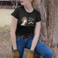 Spurs and Bling it's a Cowgirl Thing - Damen T-Shirt aus Bio-Baumwolle (Frontprint)