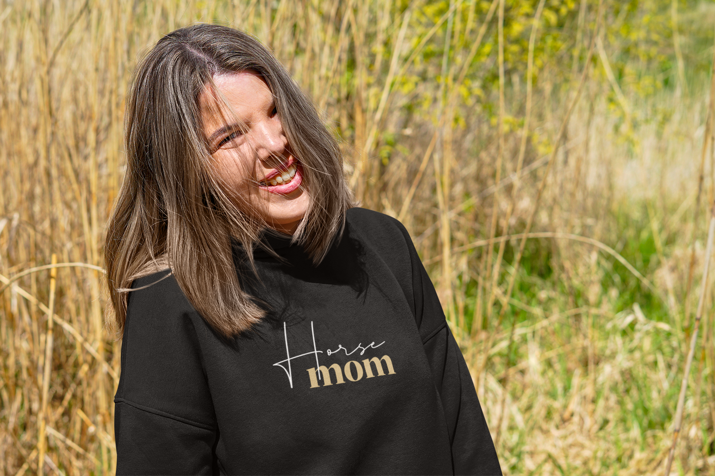 Horse Mom - Oversized Hoodie (Frontprint)