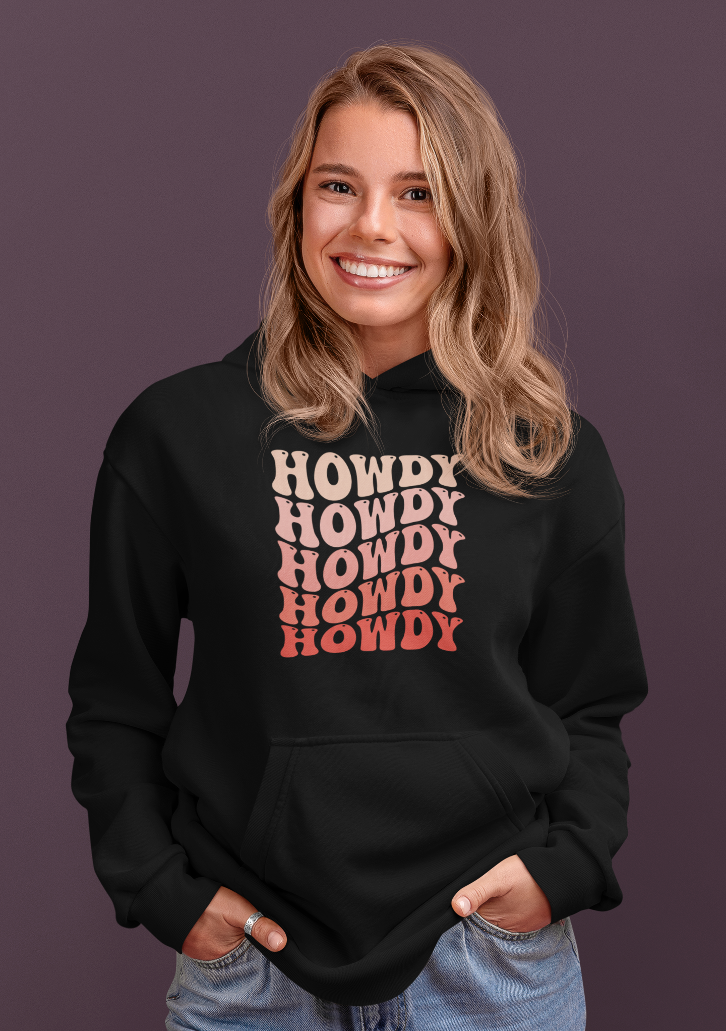 Howdy Howdy Howdy - Oversized Hoodie (Frontprint)