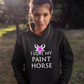 I Love My Paint Horse - Oversized Hoodie (Frontprint)