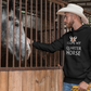 I Love My Quarter Horse (braun) - Oversized Hoodie (Frontprint)