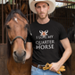 I Love My Quarter Horse (braun) - Premium T-Shirt aus Bio-Baumwolle (Frontprint)