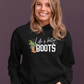 Life is better in boots - Oversized Hoodie (Frontprint)