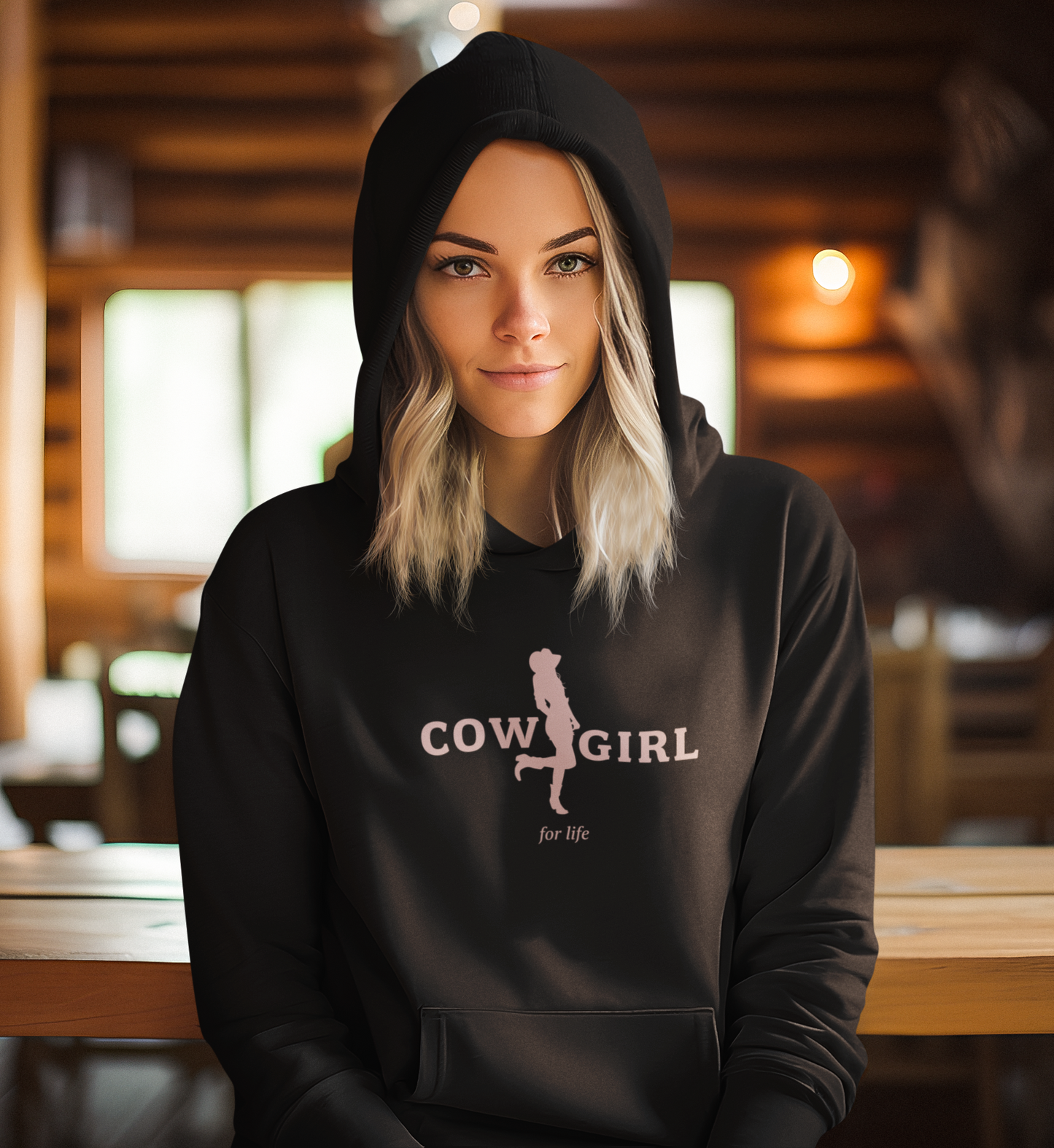 COWGIRL for life - Oversized Hoodie (Frontprint)