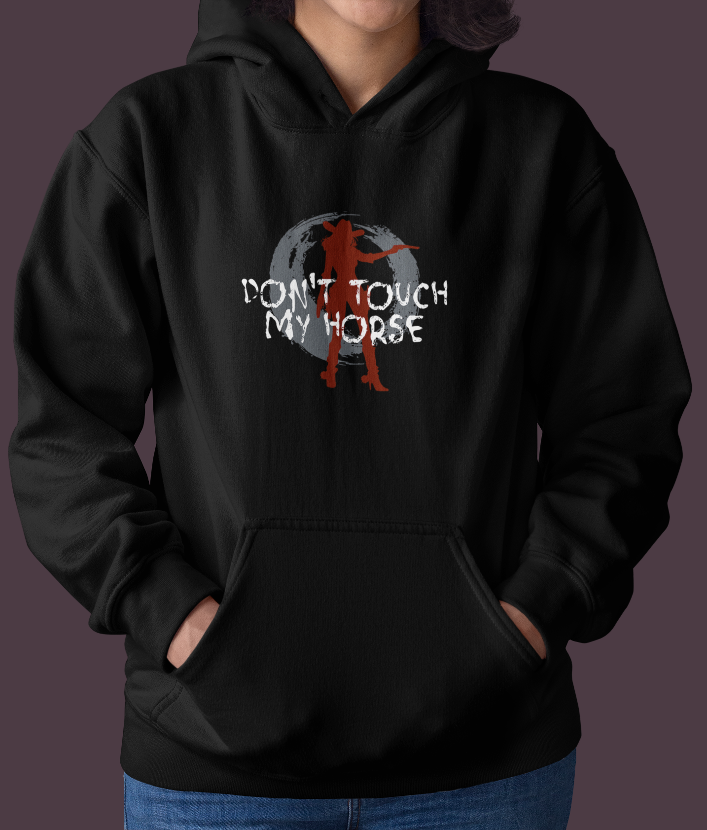 Don't touch my horse - Oversized Hoodie (Frontprint)