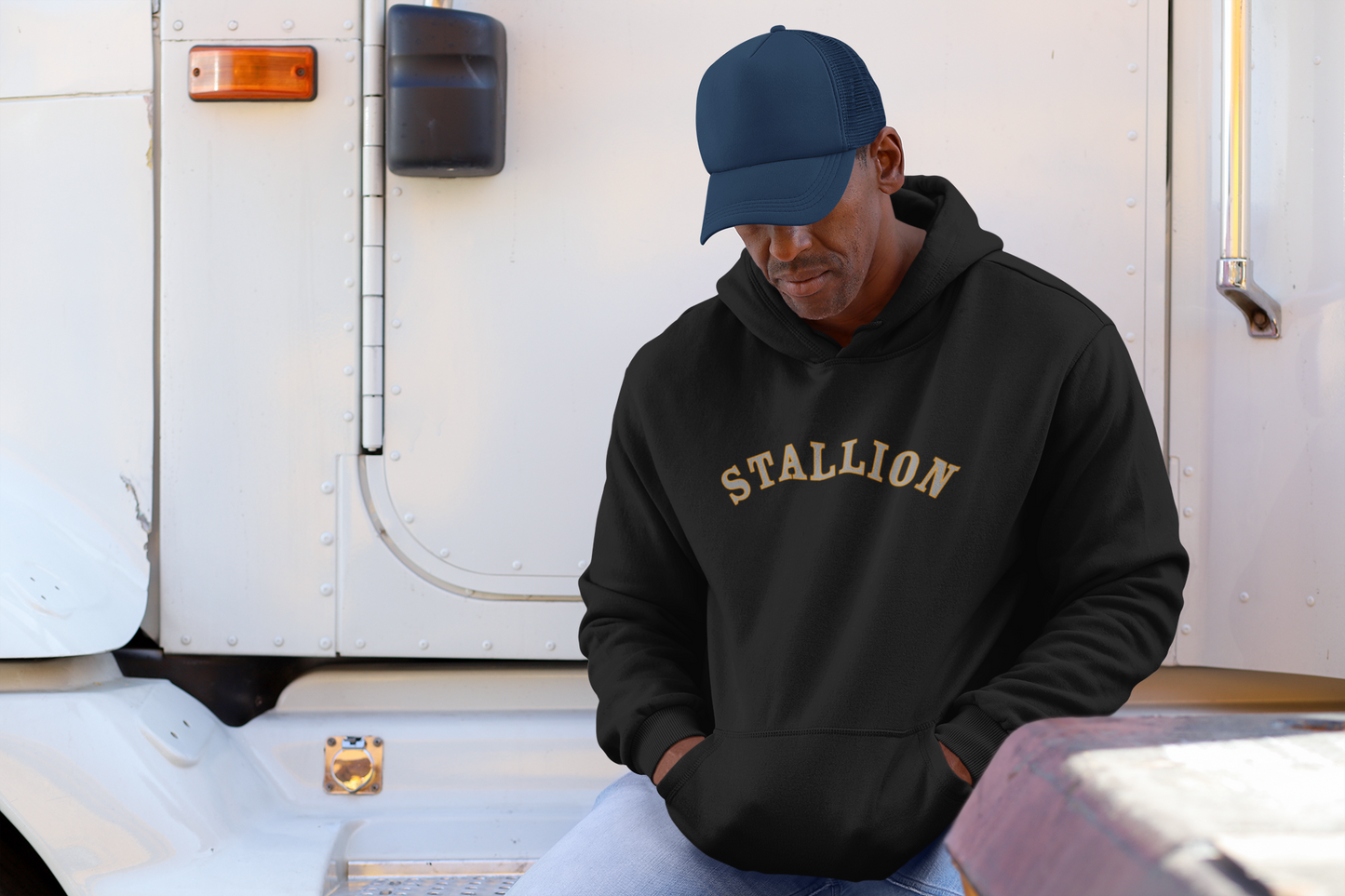 STALLION - Oversized Hoodie (Frontprint)