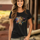 Headdress Free Spirit - Damen T-Shirt aus Bio-Baumwolle (Frontprint)