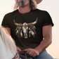 Skull with Jewelry - Premium T-Shirt (Frontprint)