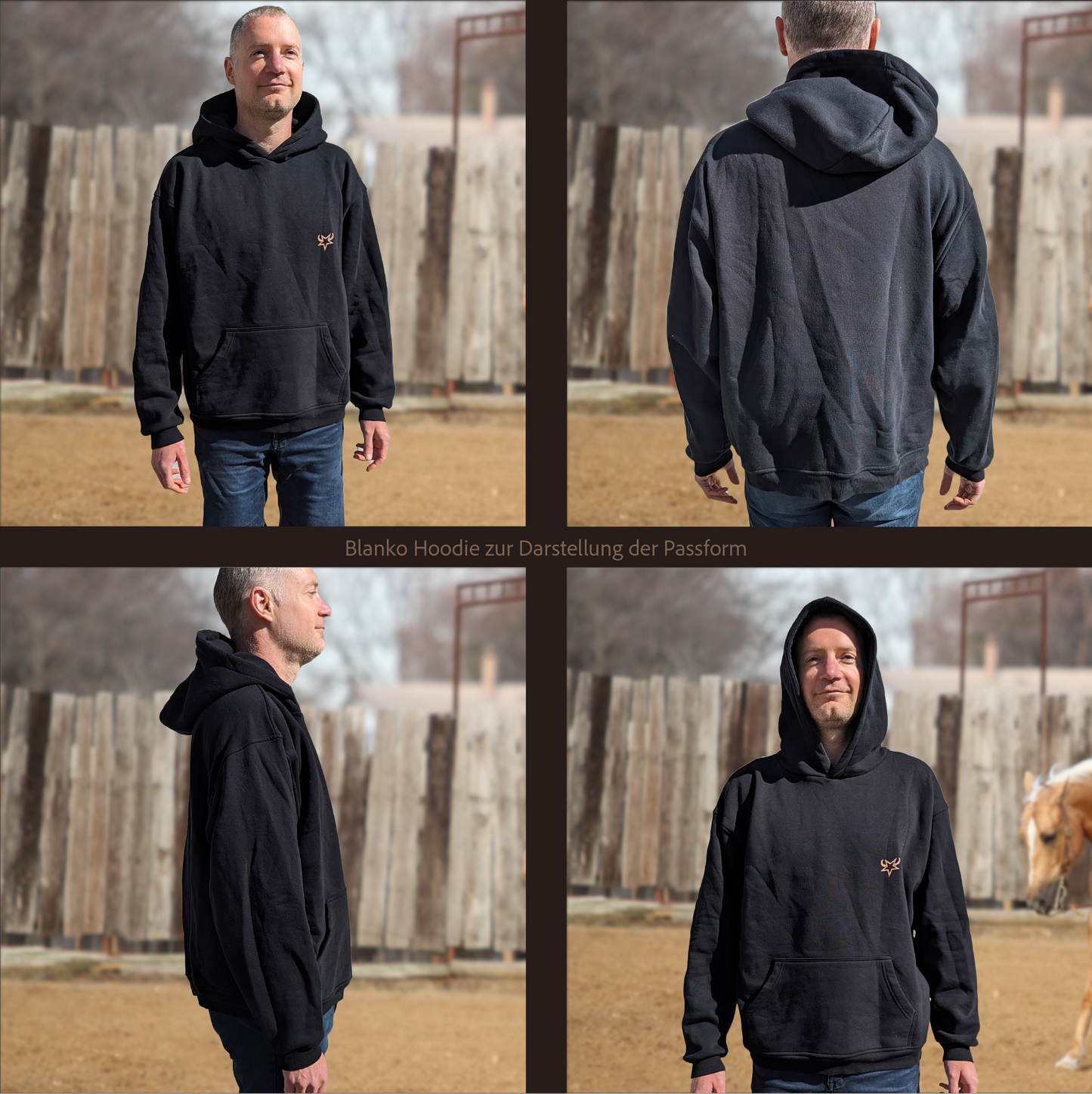 Western Rider - Oversized Hoodie (Frontprint)