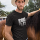 Born to Ride (grau) - Premium T-Shirt aus Bio-Baumwolle (Frontprint)